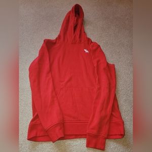 Abercrombie & fitch boys size 15/16 red hoodie